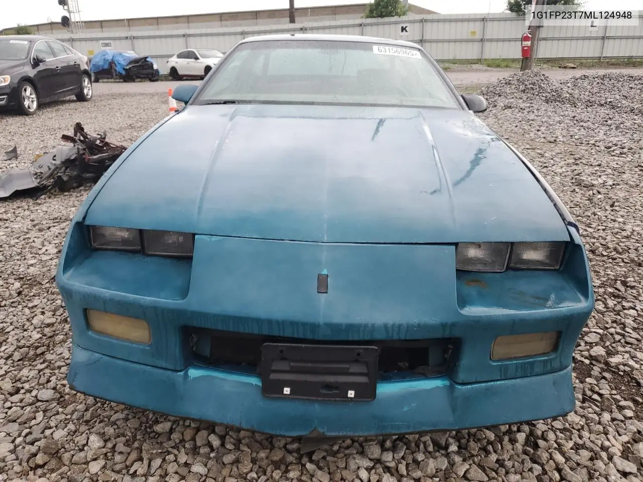 1991 Chevrolet Camaro Rs VIN: 1G1FP23T7ML124948 Lot: 63156965