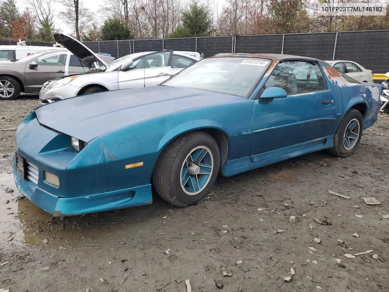 1991 Chevrolet Camaro Rs VIN: 1G1FP23T7ML148182 Lot: 81831514
