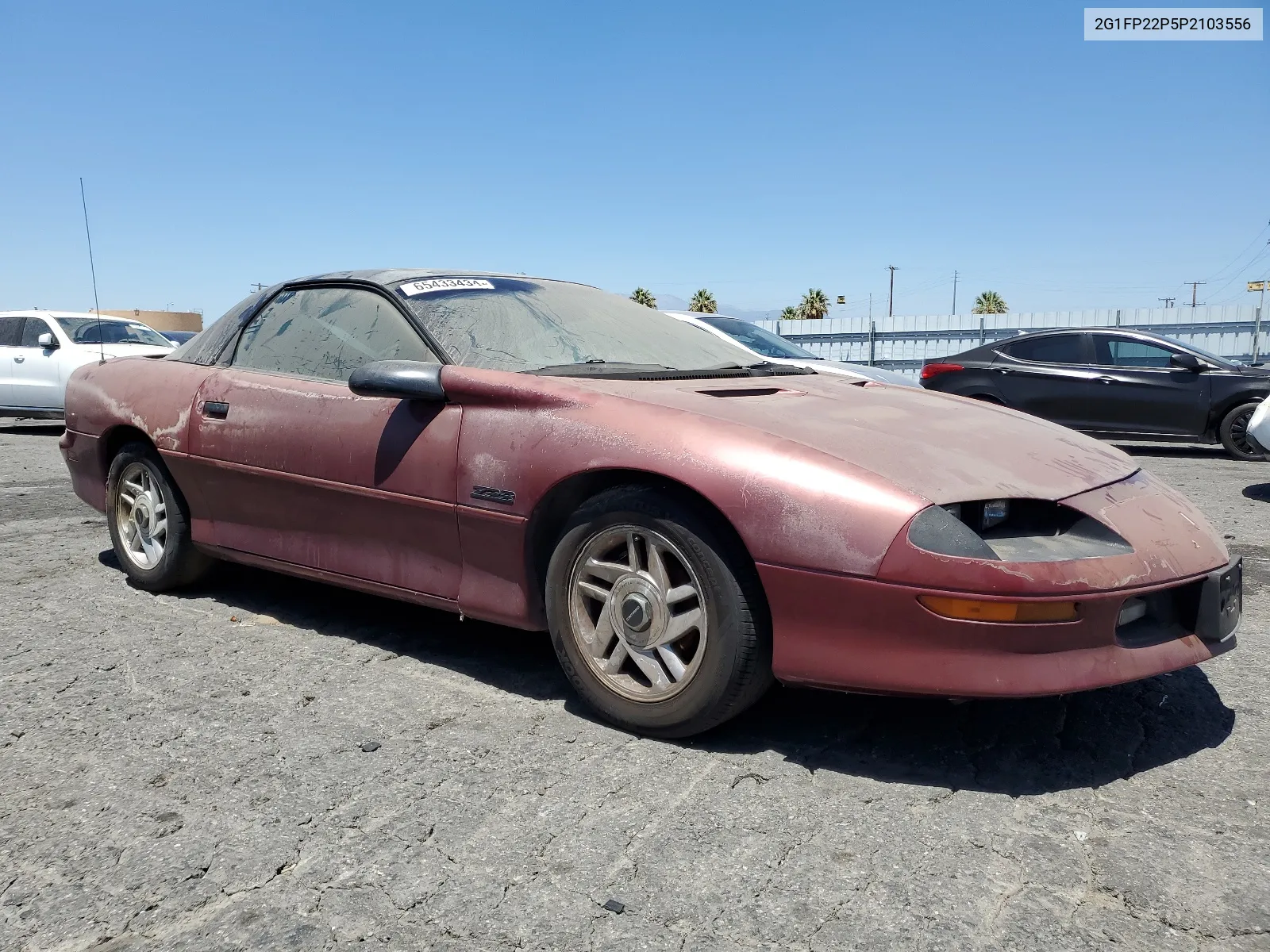 1993 Chevrolet Camaro Z28 VIN: 2G1FP22P5P2103556 Lot: 65433434