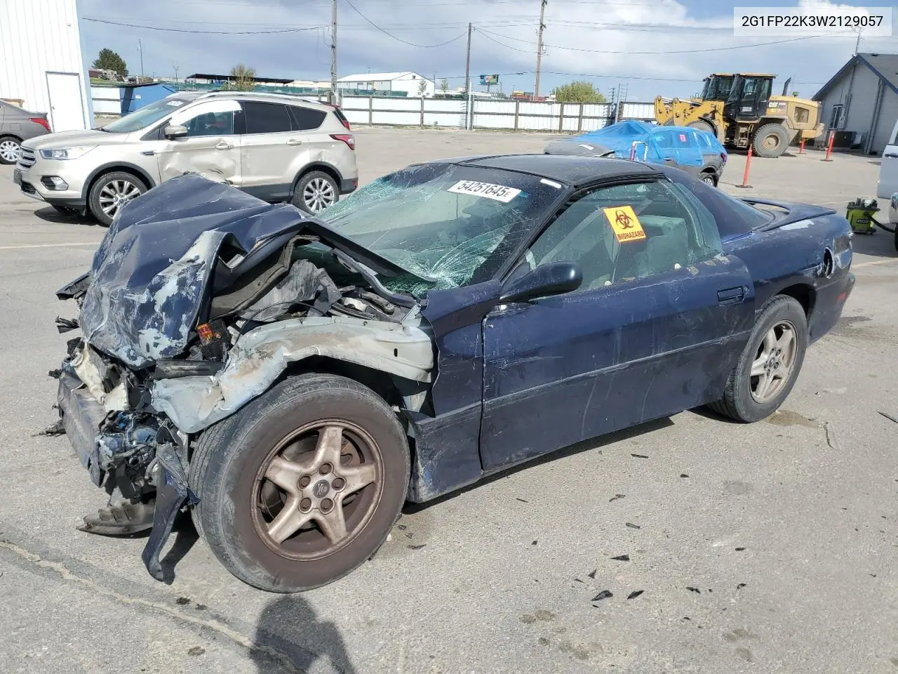 1998 Chevrolet Camaro VIN: 2G1FP22K3W2129057 Lot: 54251645