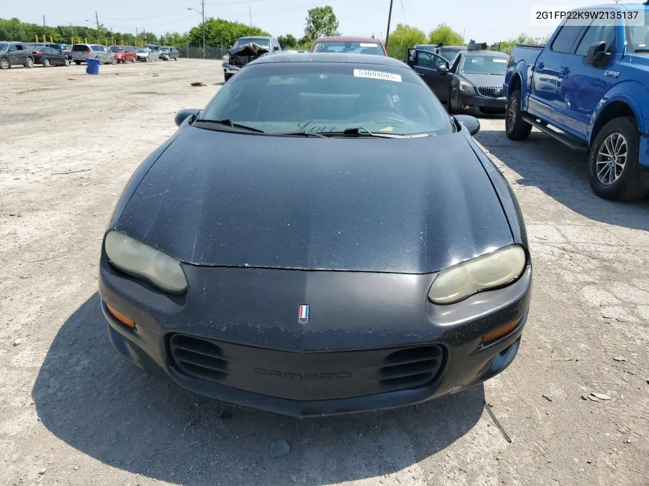 1998 Chevrolet Camaro VIN: 2G1FP22K9W2135137 Lot: 59094085