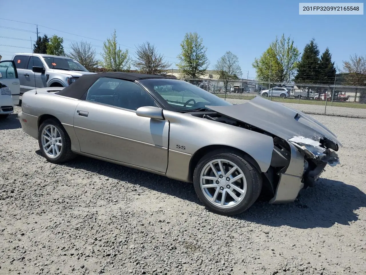 2000 Chevrolet Camaro Z28 VIN: 2G1FP32G9Y2165548 Lot: 53667685