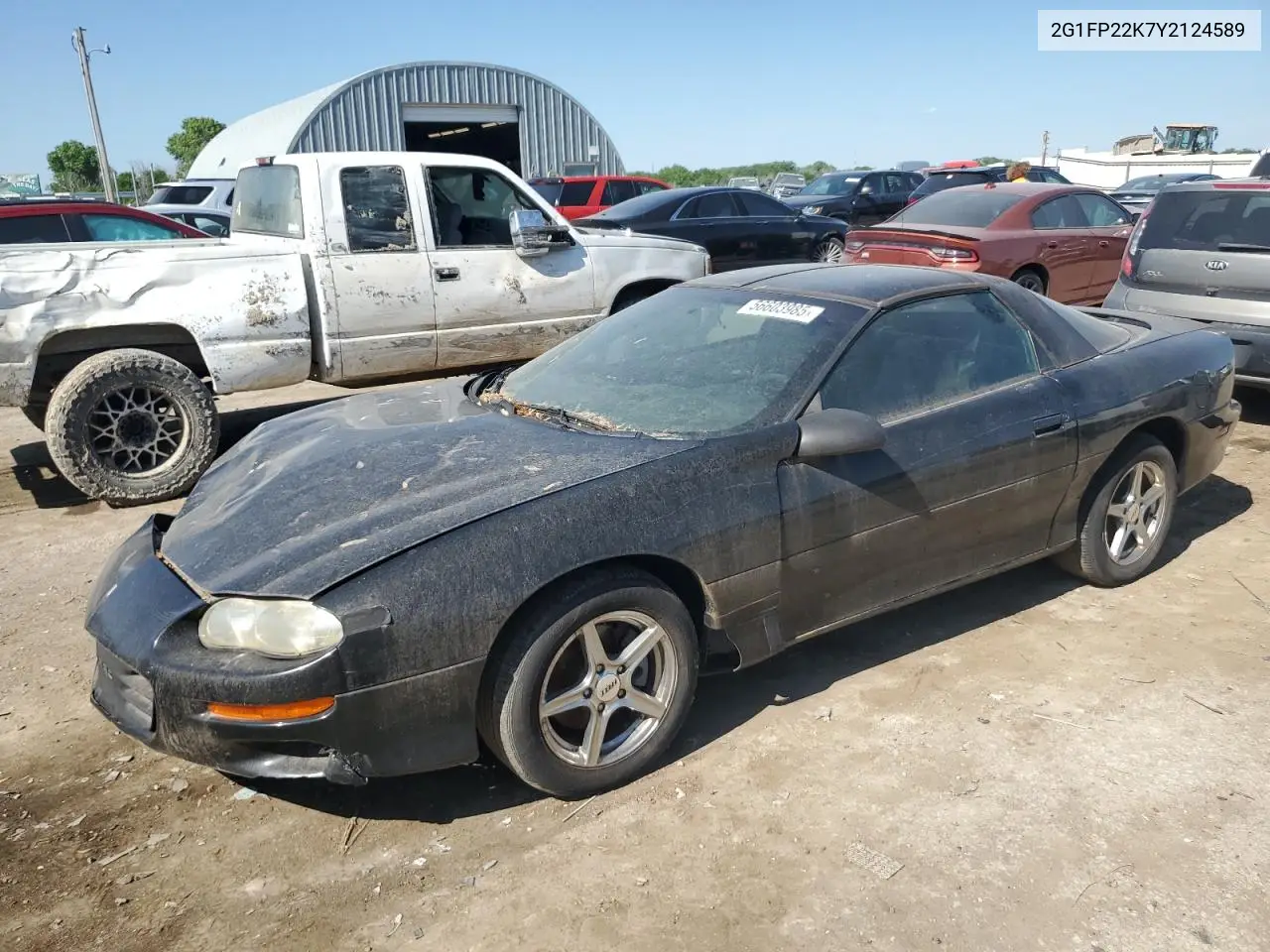 2000 Chevrolet Camaro VIN: 2G1FP22K7Y2124589 Lot: 56603985
