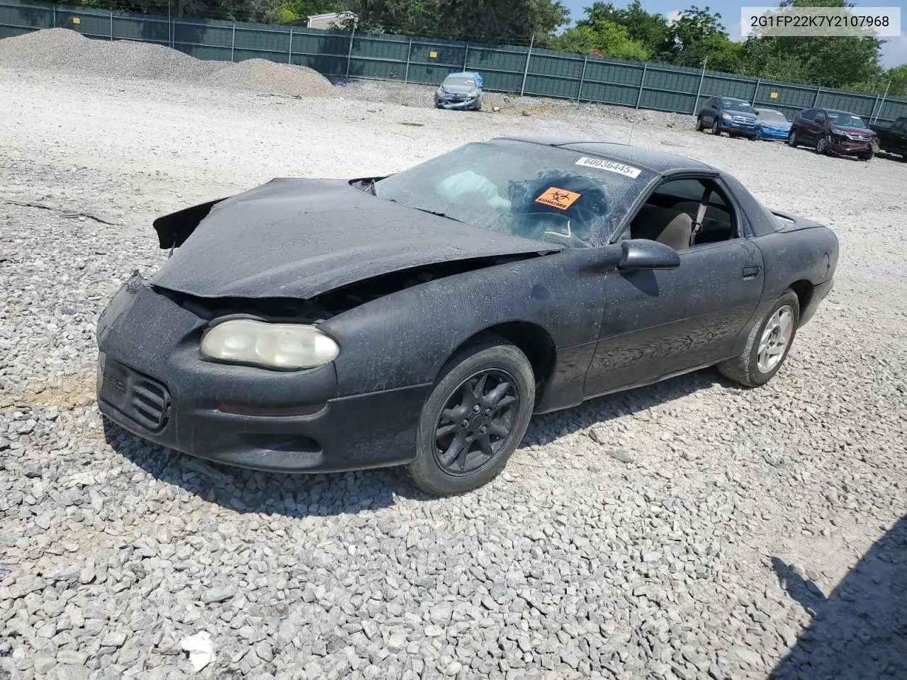 2000 Chevrolet Camaro VIN: 2G1FP22K7Y2107968 Lot: 60036445
