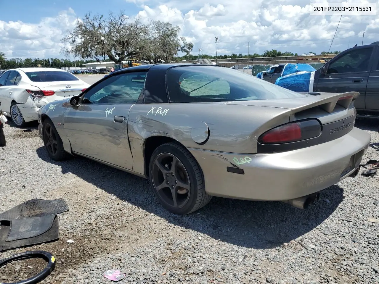 2000 Chevrolet Camaro Z28 VIN: 2G1FP22G3Y2115531 Lot: 62070385