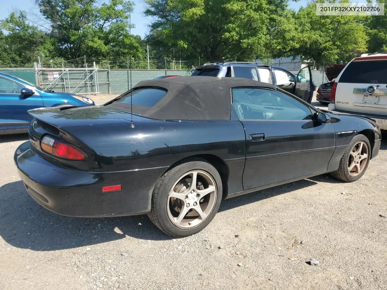 2000 Chevrolet Camaro VIN: 2G1FP32KXY2102706 Lot: 62321175