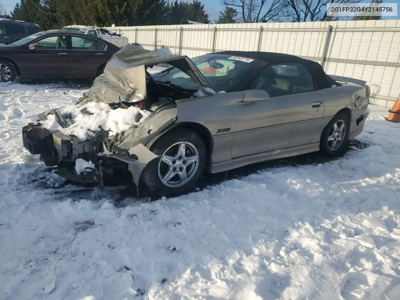 2000 Chevrolet Camaro Z28 VIN: 2G1FP32G4Y2145756 Lot: 86843774