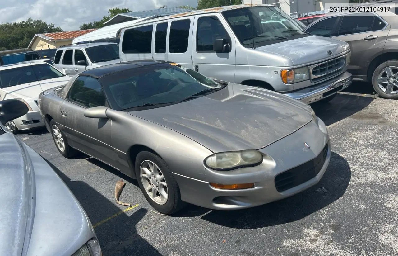2001 Chevrolet Camaro VIN: 2G1FP22K012104917 Lot: 55763335