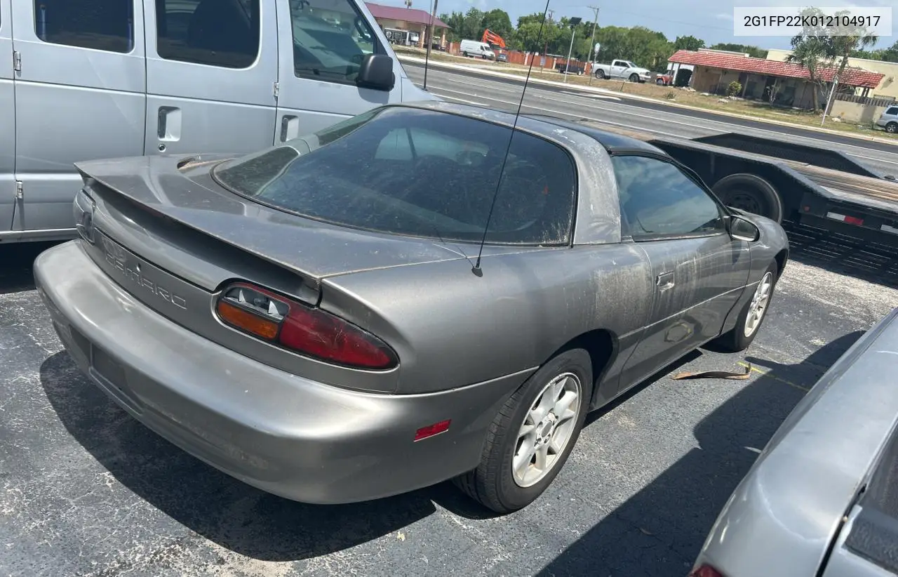 2001 Chevrolet Camaro VIN: 2G1FP22K012104917 Lot: 55763335