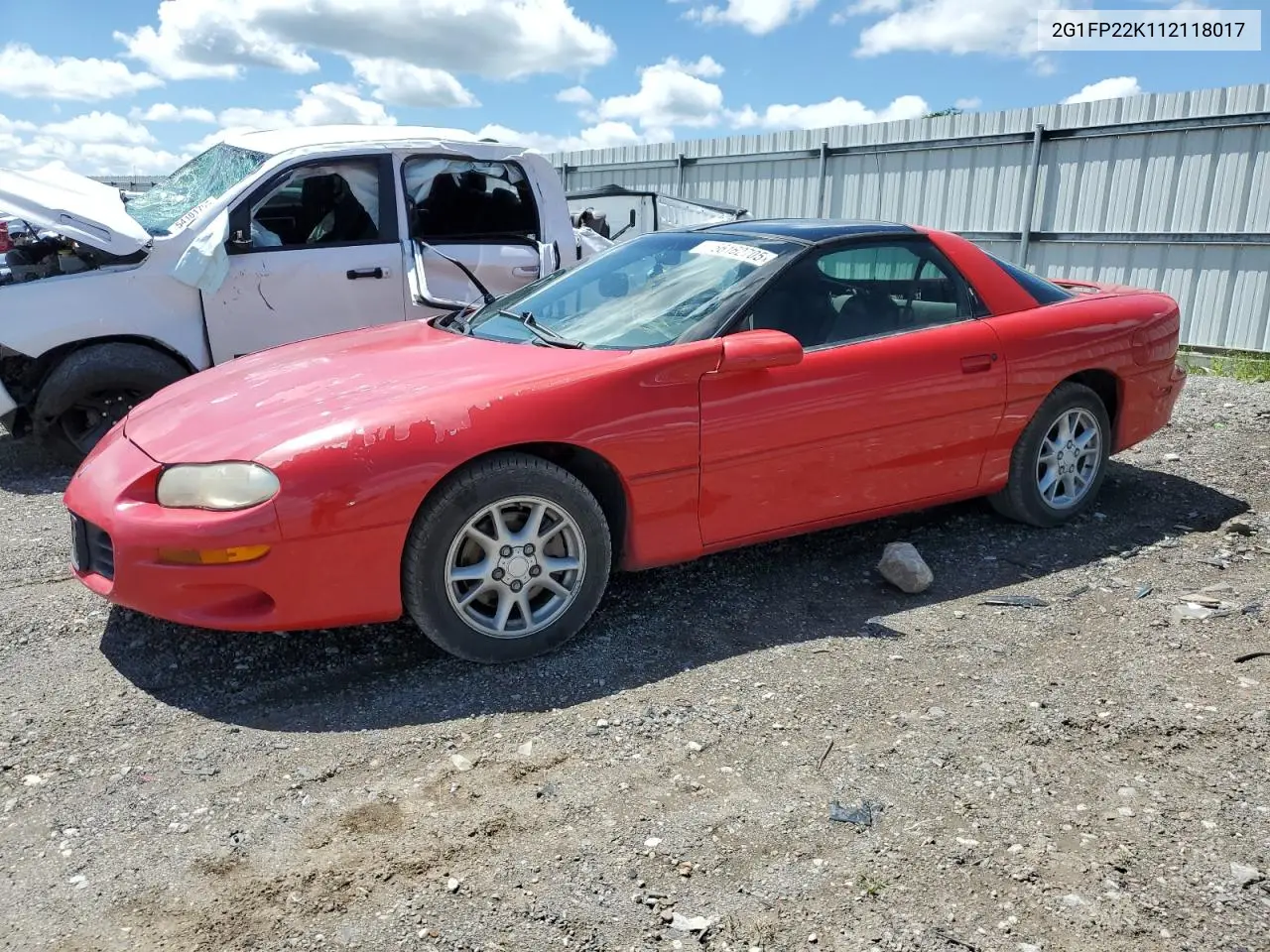 2001 Chevrolet Camaro VIN: 2G1FP22K112118017 Lot: 56162705
