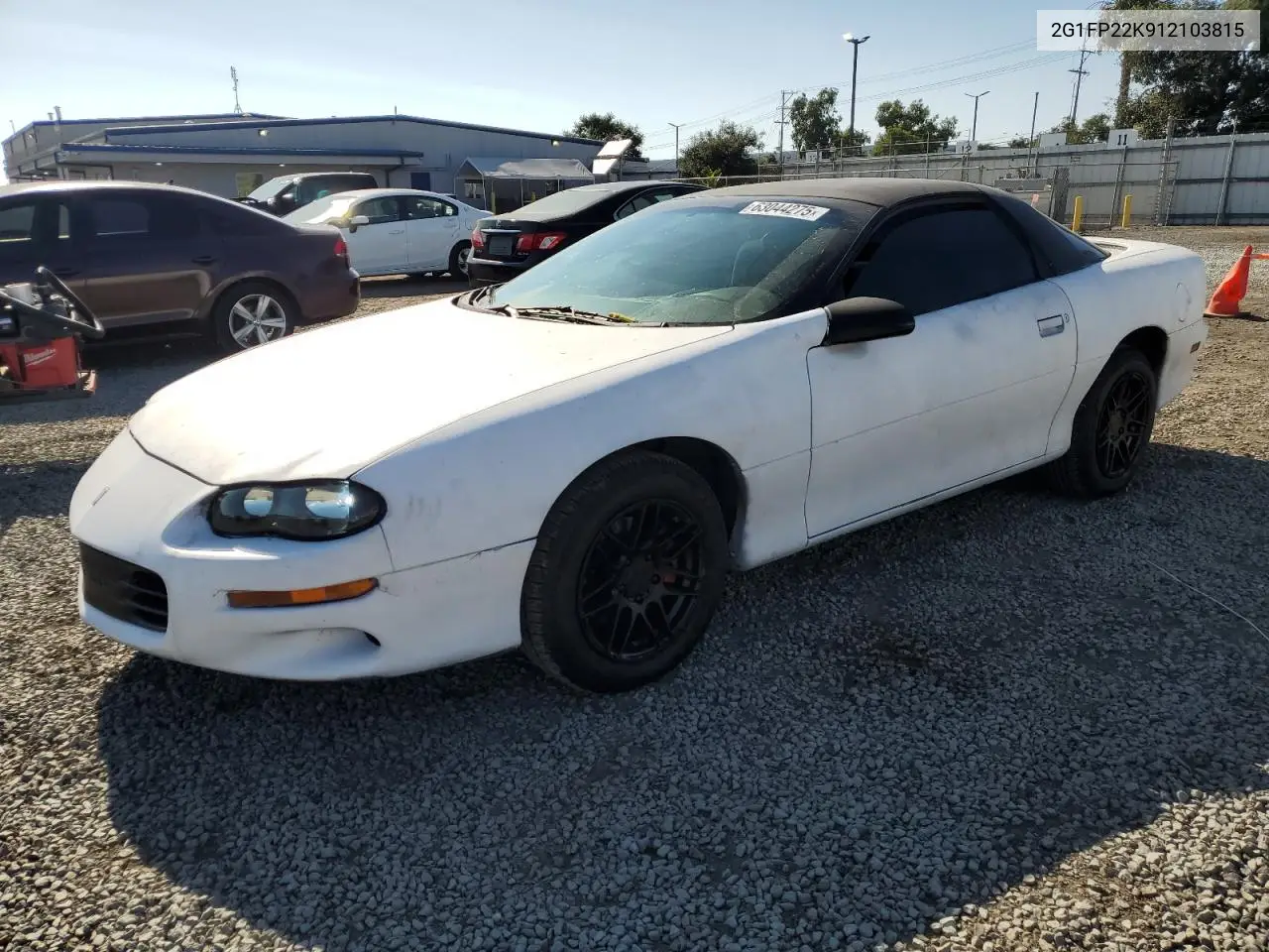 2001 Chevrolet Camaro VIN: 2G1FP22K912103815 Lot: 63044275