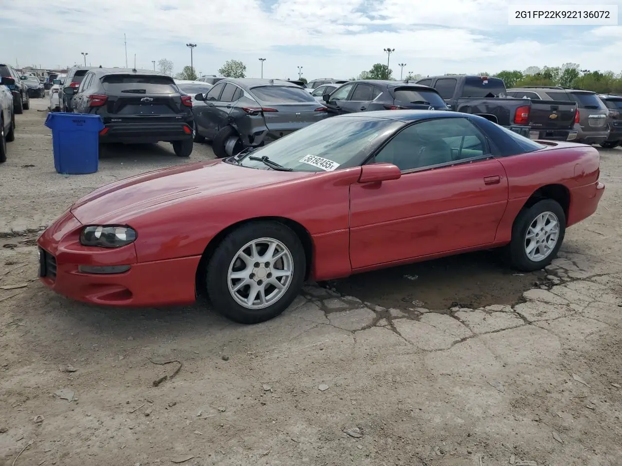2002 Chevrolet Camaro VIN: 2G1FP22K922136072 Lot: 56192455