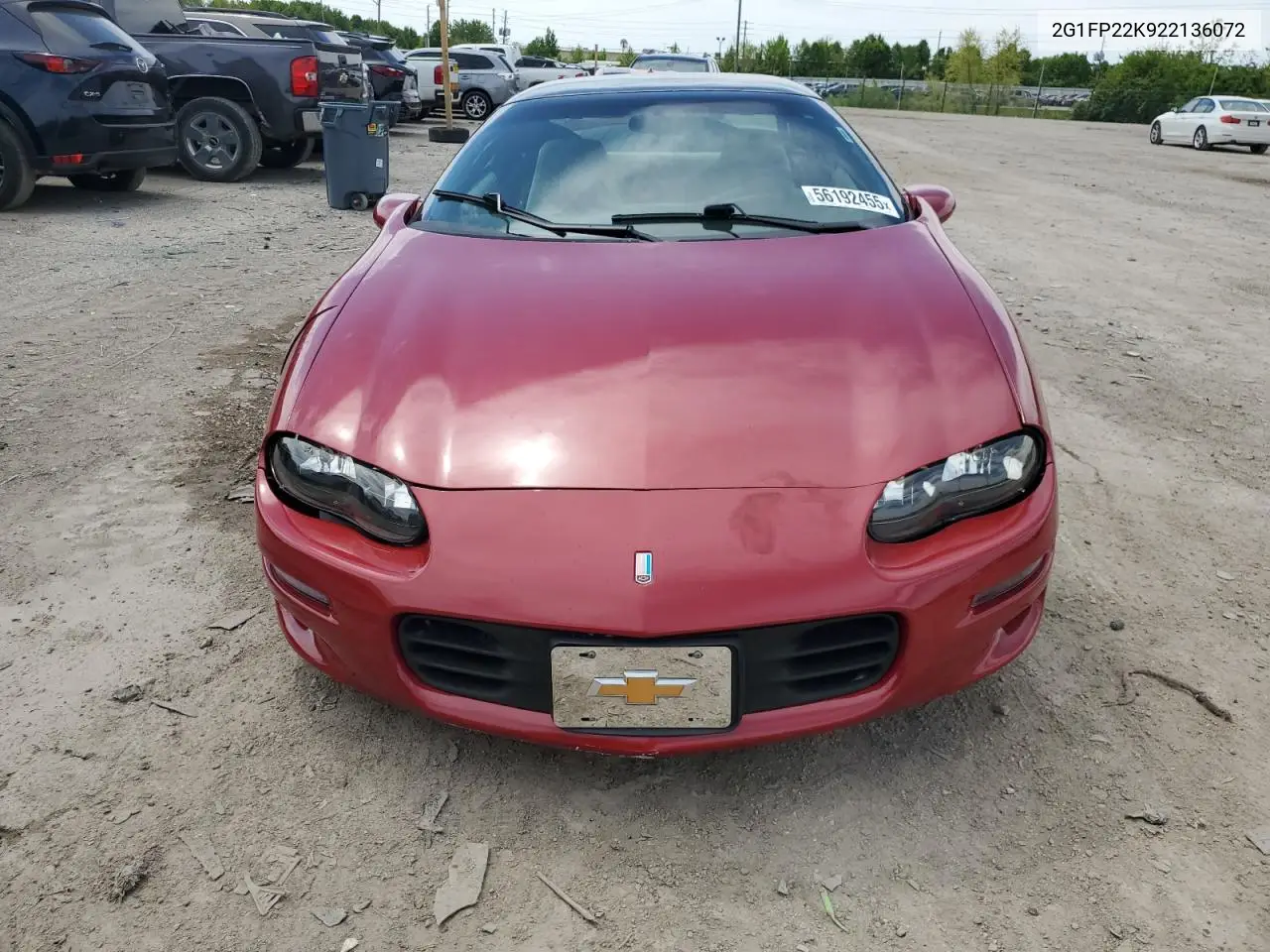 2002 Chevrolet Camaro VIN: 2G1FP22K922136072 Lot: 56192455