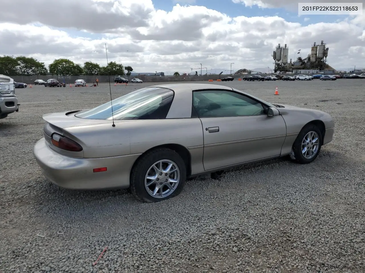 2002 Chevrolet Camaro VIN: 2G1FP22K522118653 Lot: 56799195