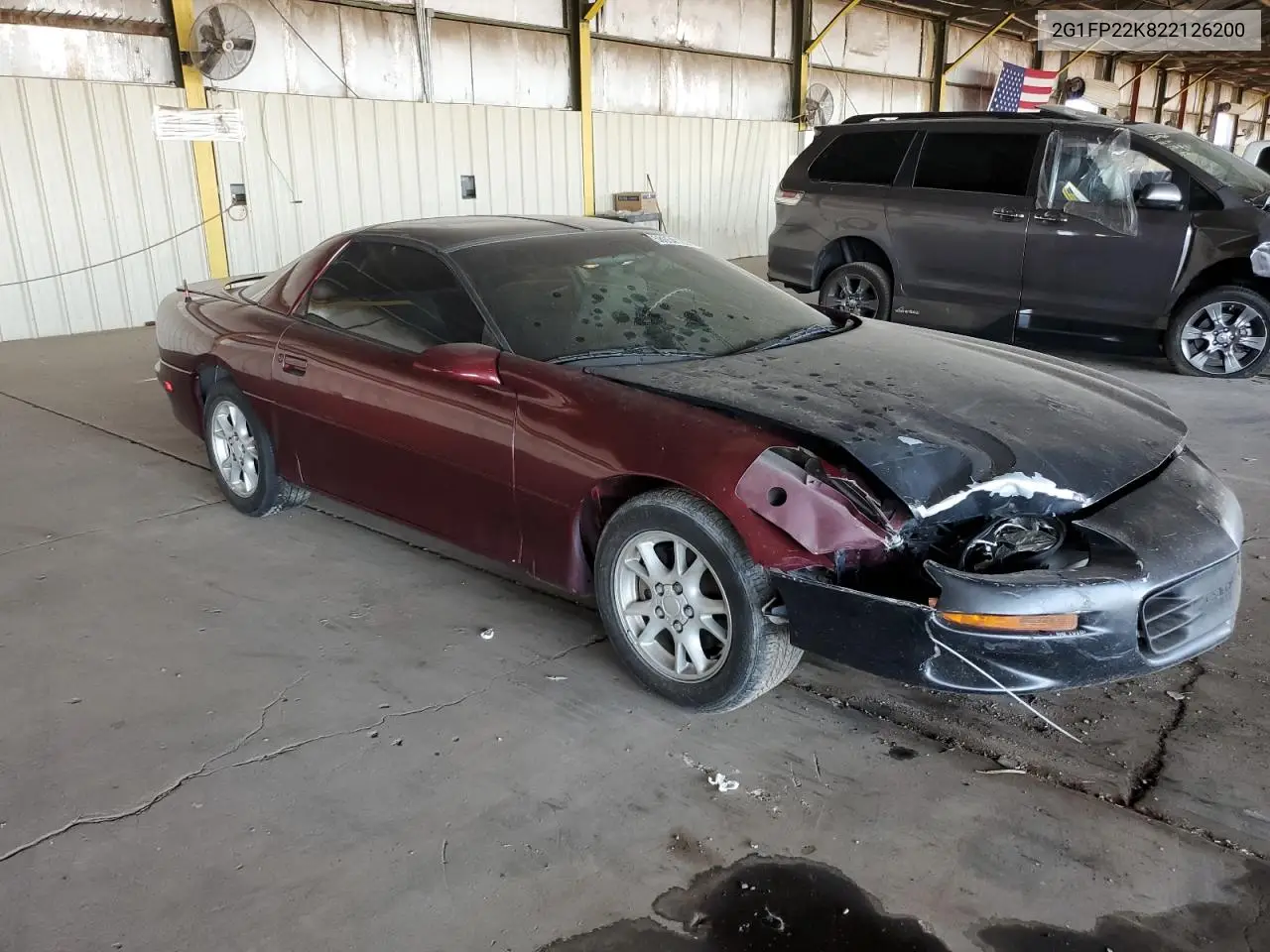 2002 Chevrolet Camaro VIN: 2G1FP22K822126200 Lot: 58054125