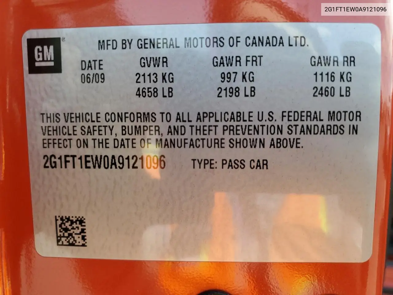 2010 Chevrolet Camaro Ss VIN: 2G1FT1EW0A9121096 Lot: 56967335