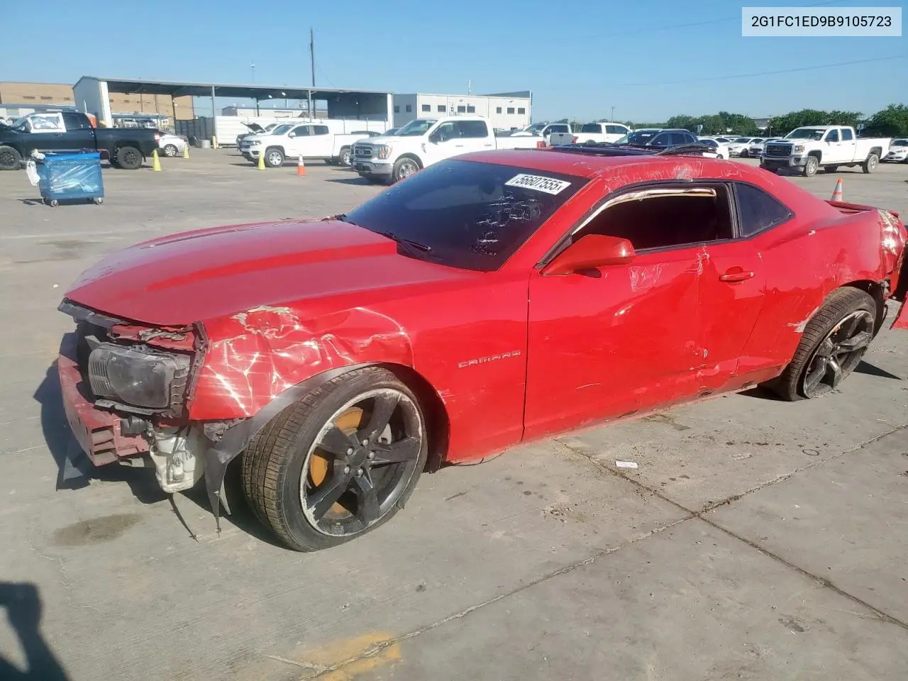 2011 Chevrolet Camaro Lt VIN: 2G1FC1ED9B9105723 Lot: 56607555