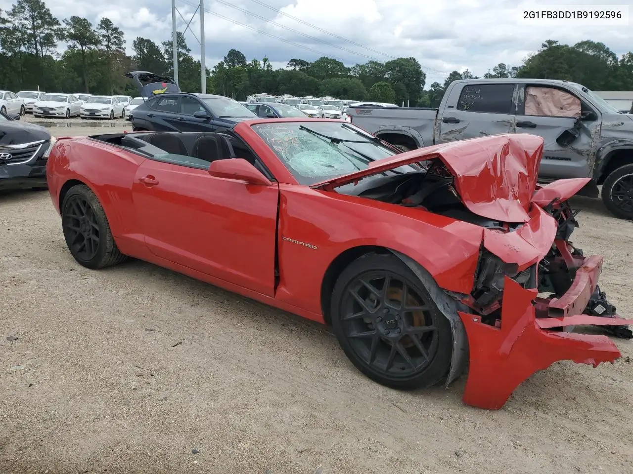 2011 Chevrolet Camaro Lt VIN: 2G1FB3DD1B9192596 Lot: 56695035