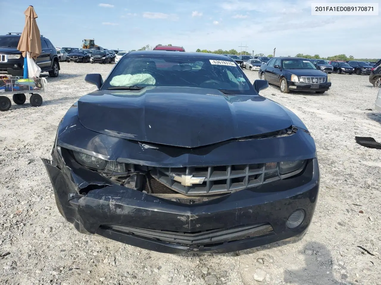 2011 Chevrolet Camaro Ls VIN: 2G1FA1ED0B9170871 Lot: 63619315