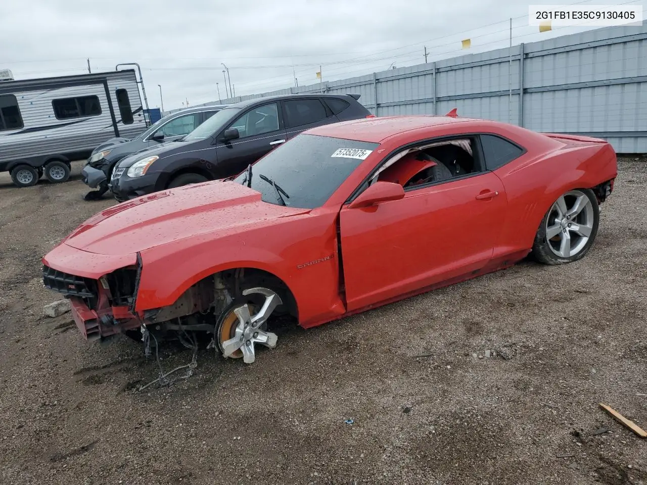 2012 Chevrolet Camaro Lt VIN: 2G1FB1E35C9130405 Lot: 57352075
