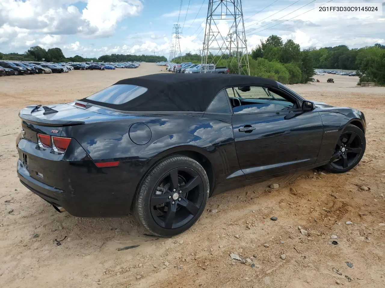 2012 Chevrolet Camaro Lt VIN: 2G1FF3D30C9145024 Lot: 63378995