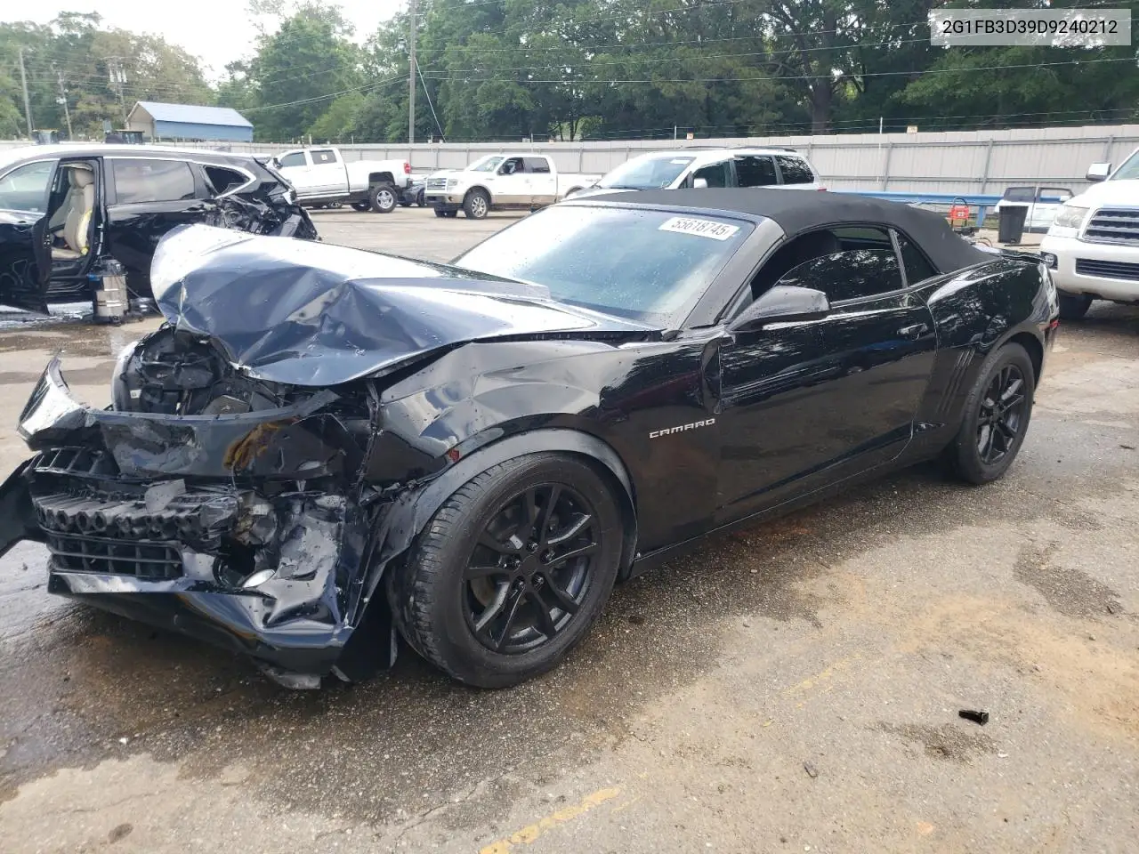 2013 Chevrolet Camaro Lt VIN: 2G1FB3D39D9240212 Lot: 55618745