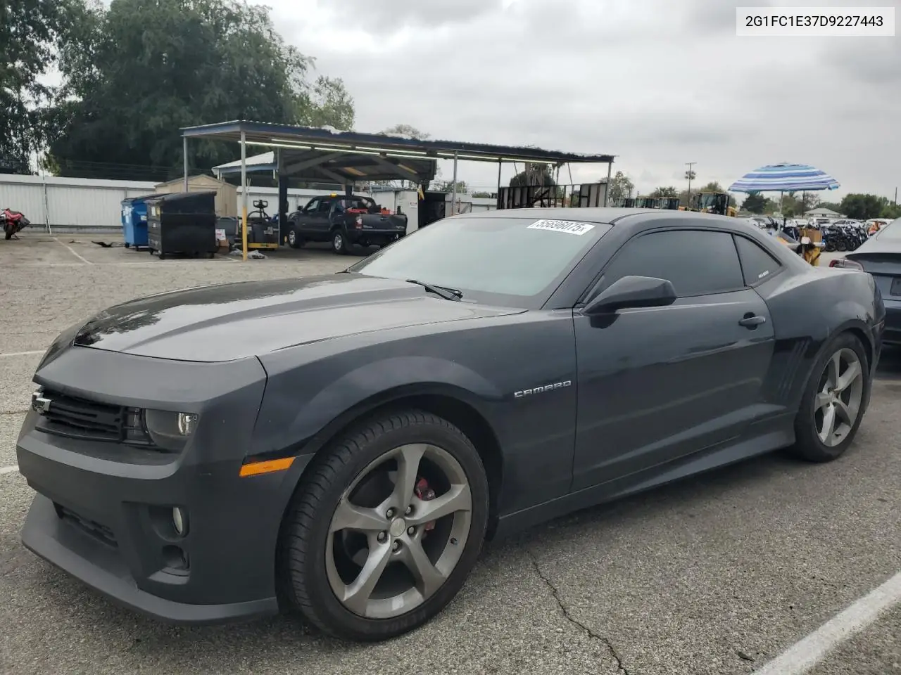 2013 Chevrolet Camaro Lt VIN: 2G1FC1E37D9227443 Lot: 55696075