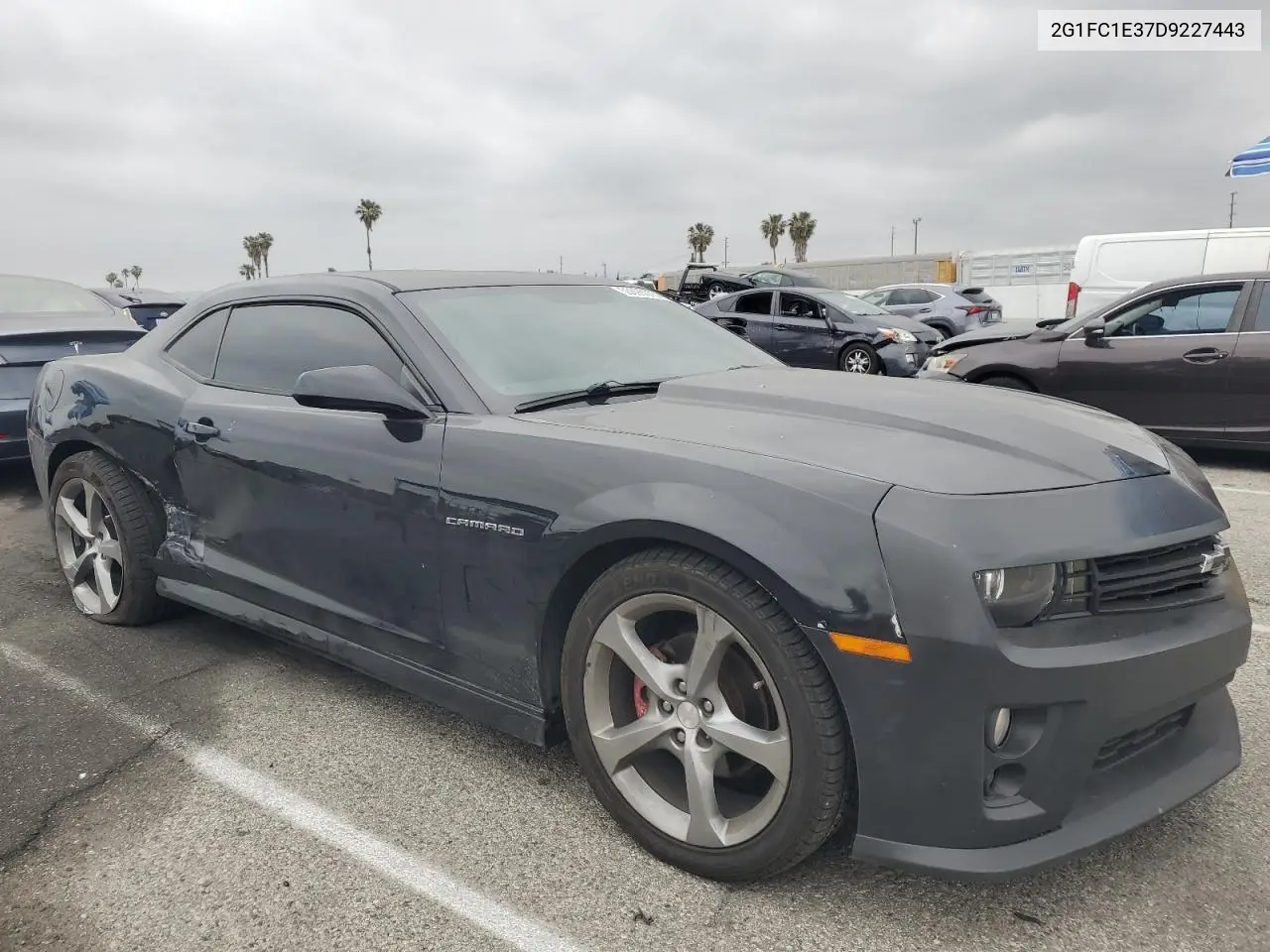 2013 Chevrolet Camaro Lt VIN: 2G1FC1E37D9227443 Lot: 55696075