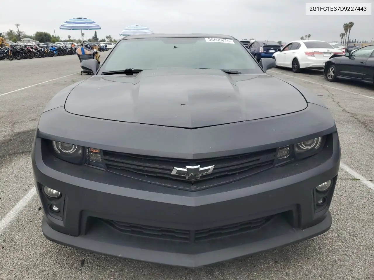 2013 Chevrolet Camaro Lt VIN: 2G1FC1E37D9227443 Lot: 55696075