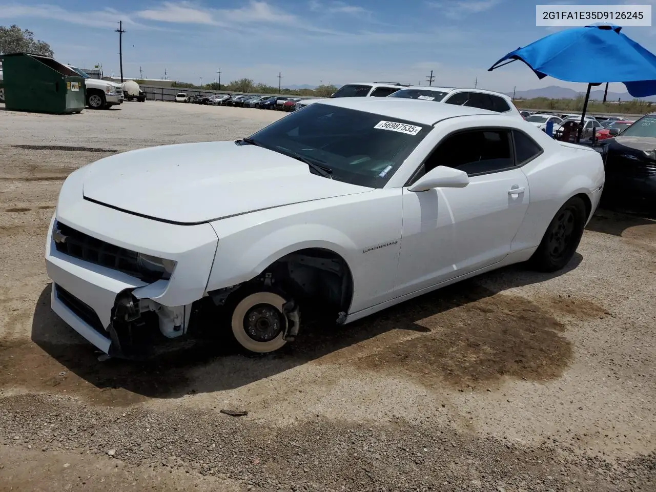 2013 Chevrolet Camaro Ls VIN: 2G1FA1E35D9126245 Lot: 56987535
