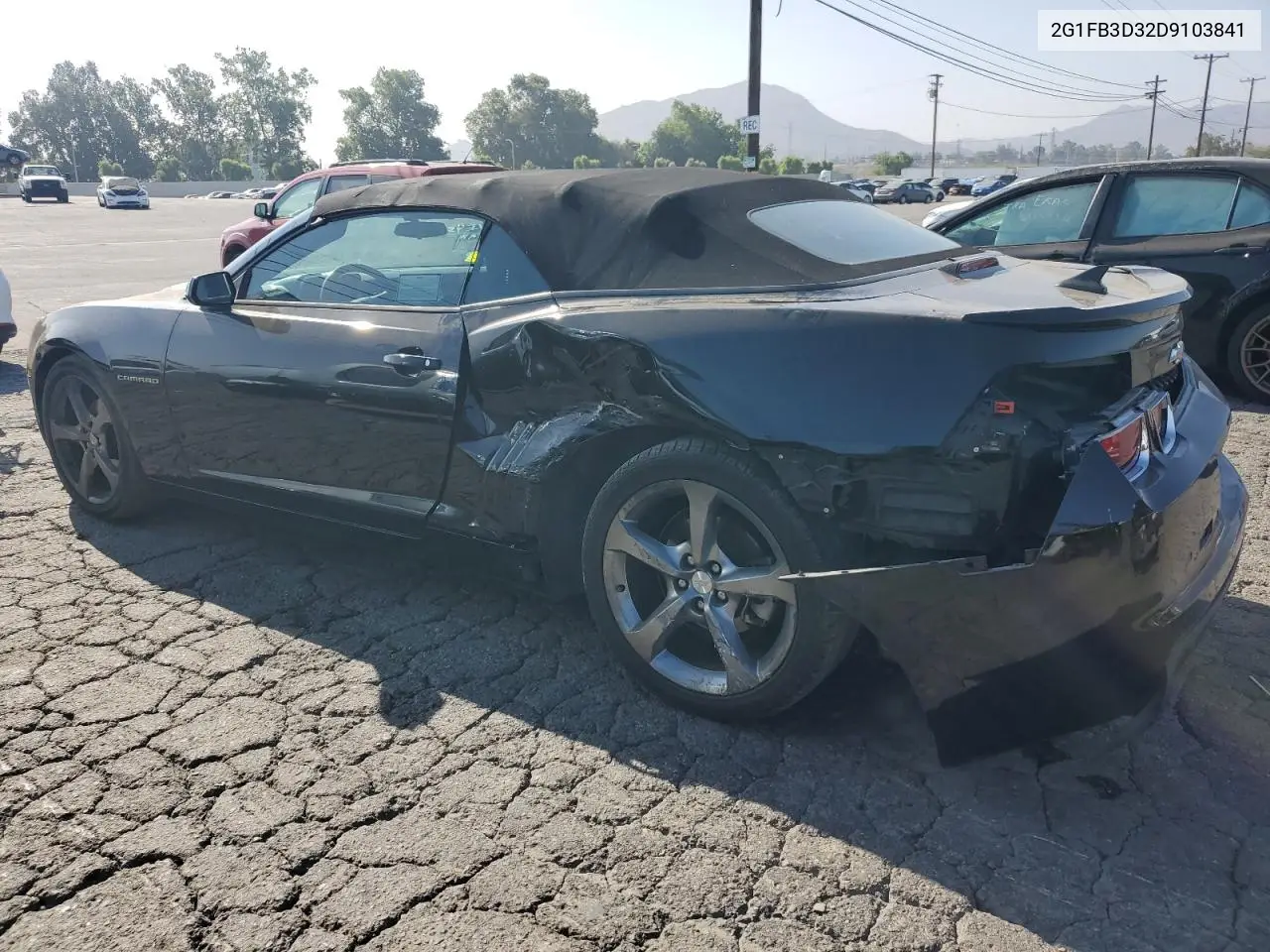 2013 Chevrolet Camaro Lt VIN: 2G1FB3D32D9103841 Lot: 62367085