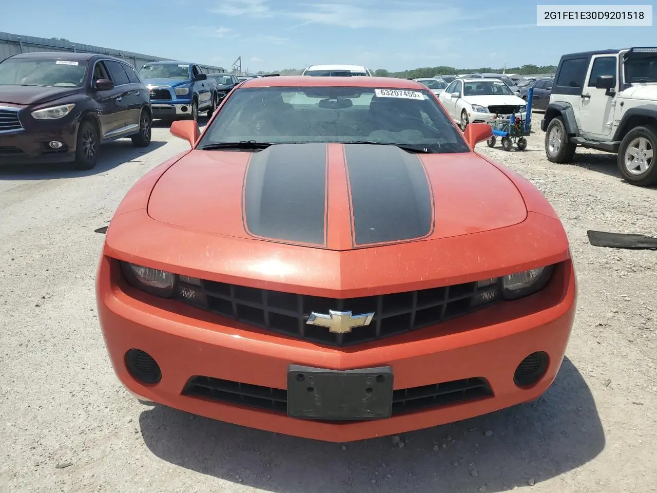 2013 Chevrolet Camaro Ls VIN: 2G1FE1E30D9201518 Lot: 63207455