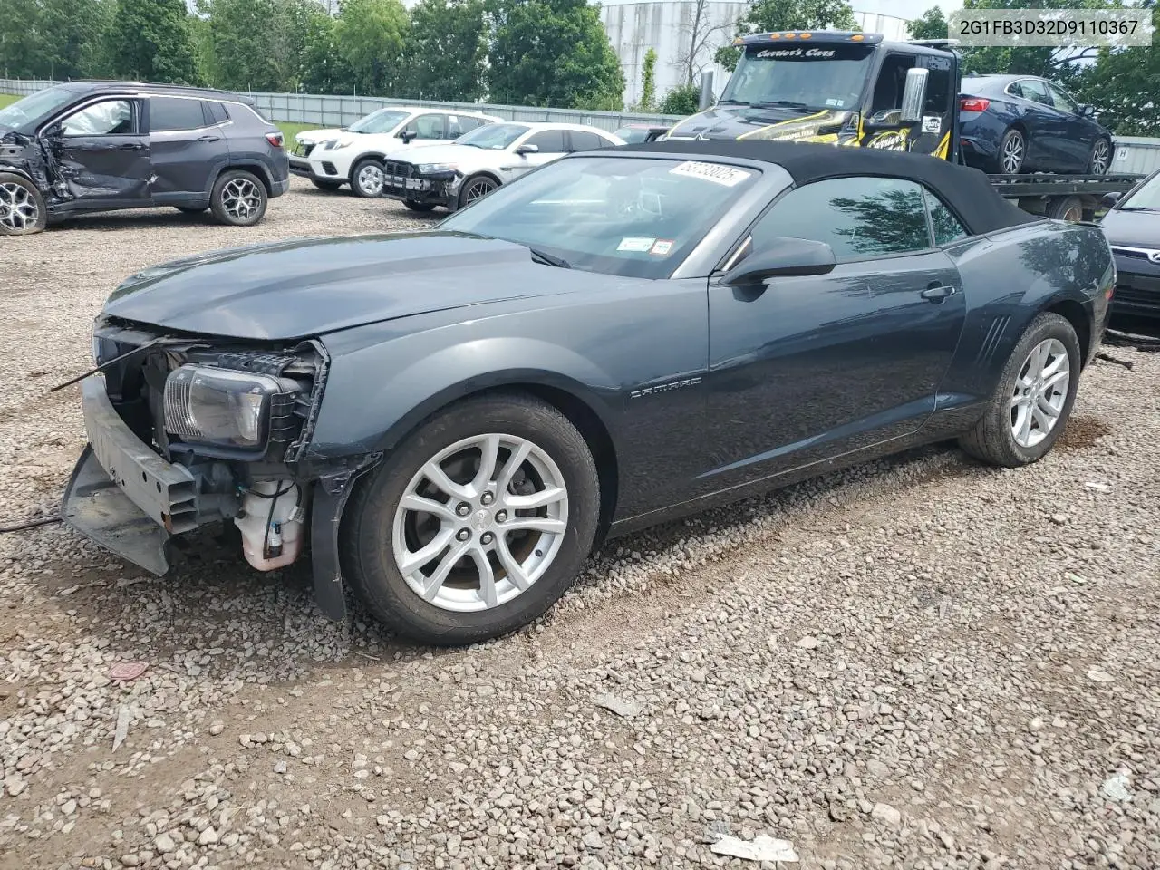 2013 Chevrolet Camaro Lt VIN: 2G1FB3D32D9110367 Lot: 63733025