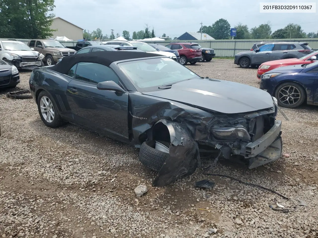 2013 Chevrolet Camaro Lt VIN: 2G1FB3D32D9110367 Lot: 63733025