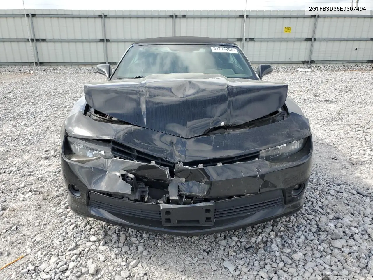 2014 Chevrolet Camaro Lt VIN: 2G1FB3D36E9307494 Lot: 51714865
