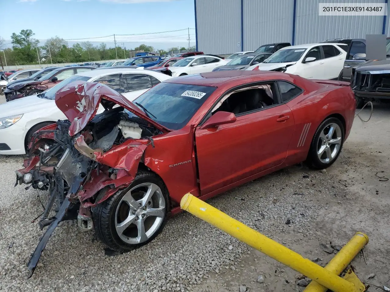 2014 Chevrolet Camaro Lt VIN: 2G1FC1E3XE9143487 Lot: 54350265