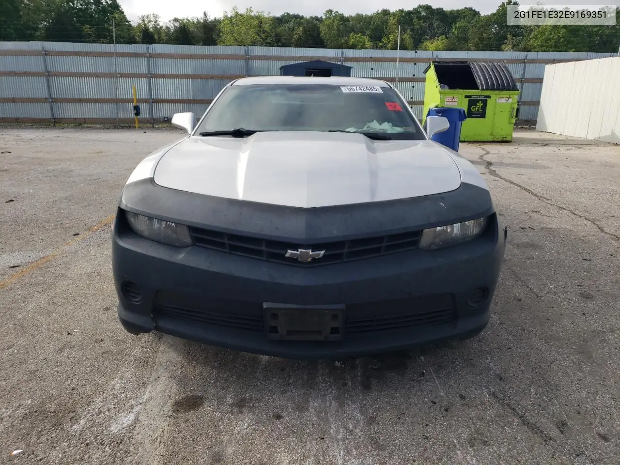 2014 Chevrolet Camaro Ls VIN: 2G1FE1E32E9169351 Lot: 56742485