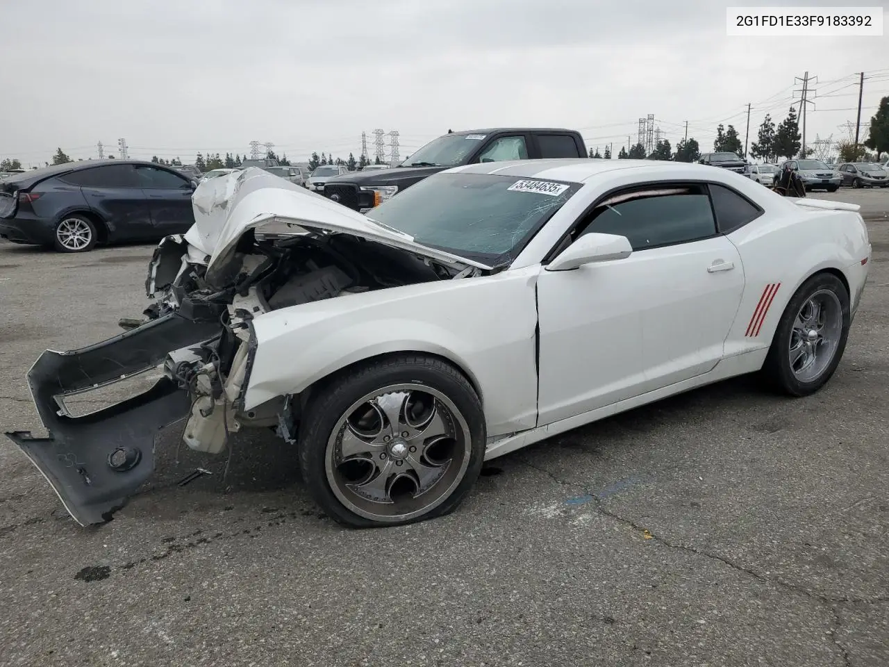 2015 Chevrolet Camaro Lt VIN: 2G1FD1E33F9183392 Lot: 53484635