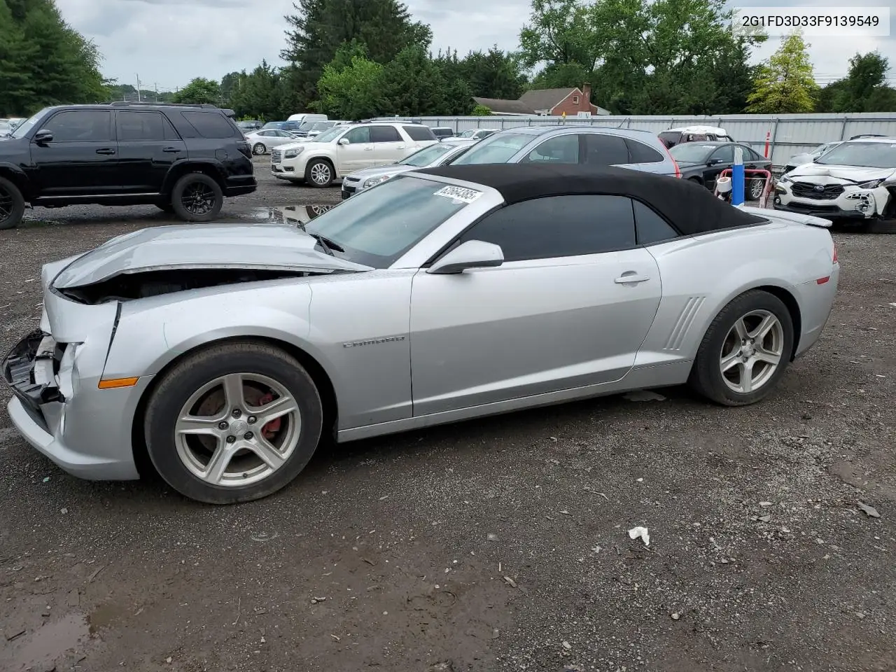 2015 Chevrolet Camaro Lt VIN: 2G1FD3D33F9139549 Lot: 62664385
