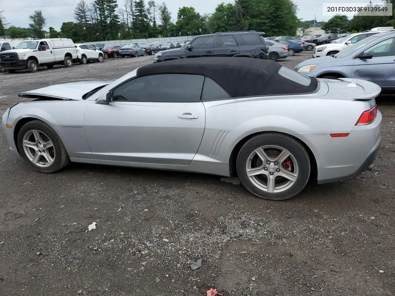 2015 Chevrolet Camaro Lt VIN: 2G1FD3D33F9139549 Lot: 62664385