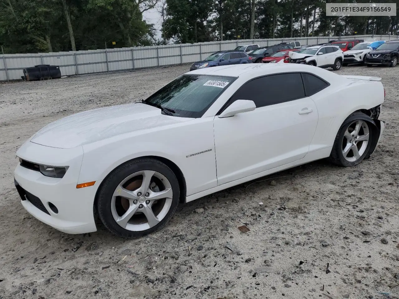 2015 Chevrolet Camaro Lt VIN: 2G1FF1E34F9156549 Lot: 63301505