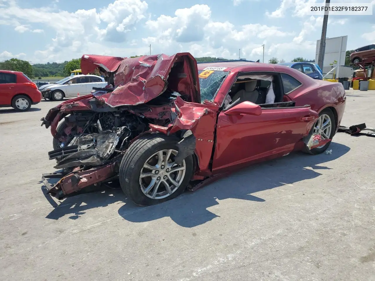 2015 Chevrolet Camaro Lt VIN: 2G1FD1E32F9182377 Lot: 63449185