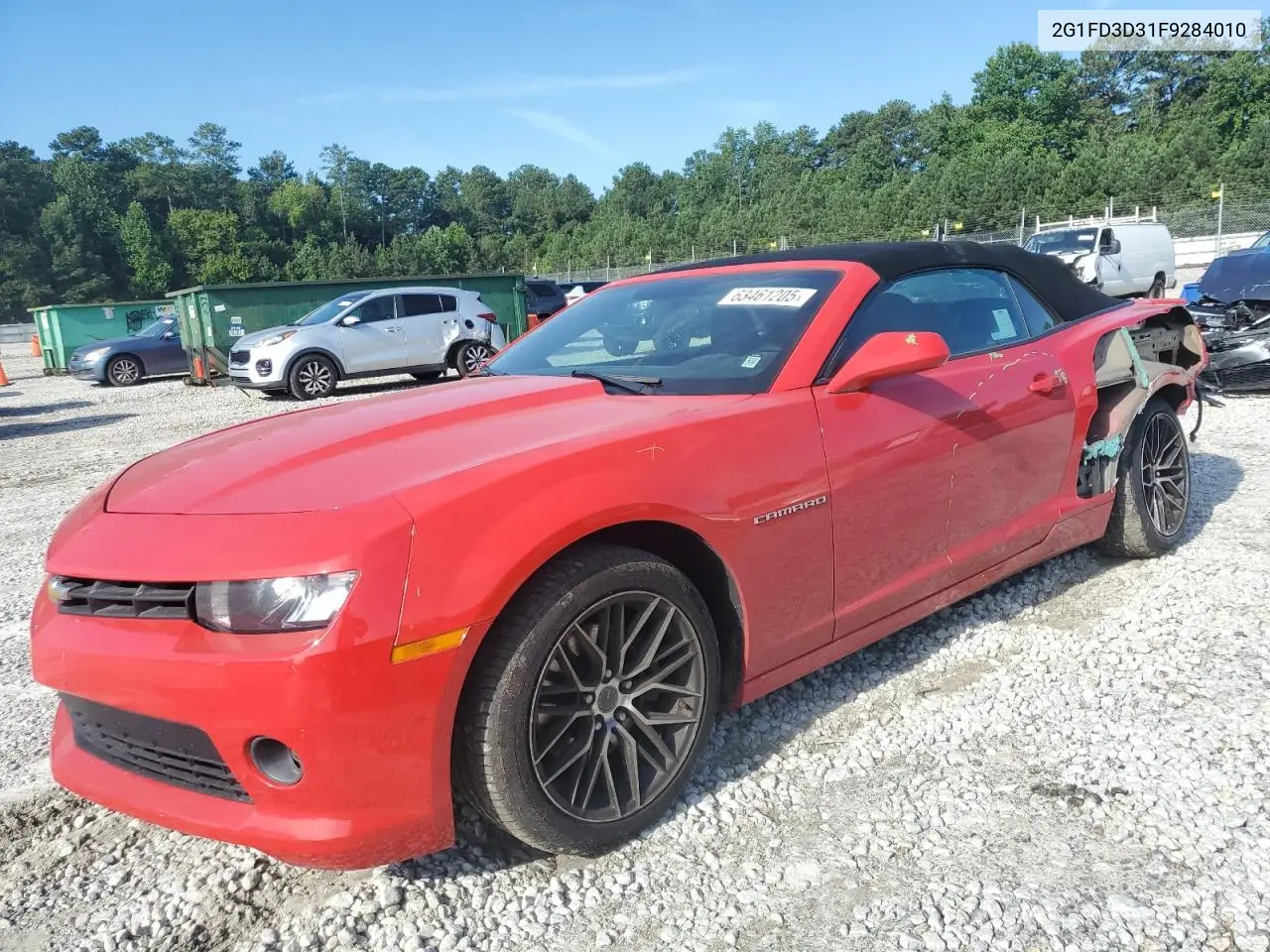 2015 Chevrolet Camaro Lt VIN: 2G1FD3D31F9284010 Lot: 63461205