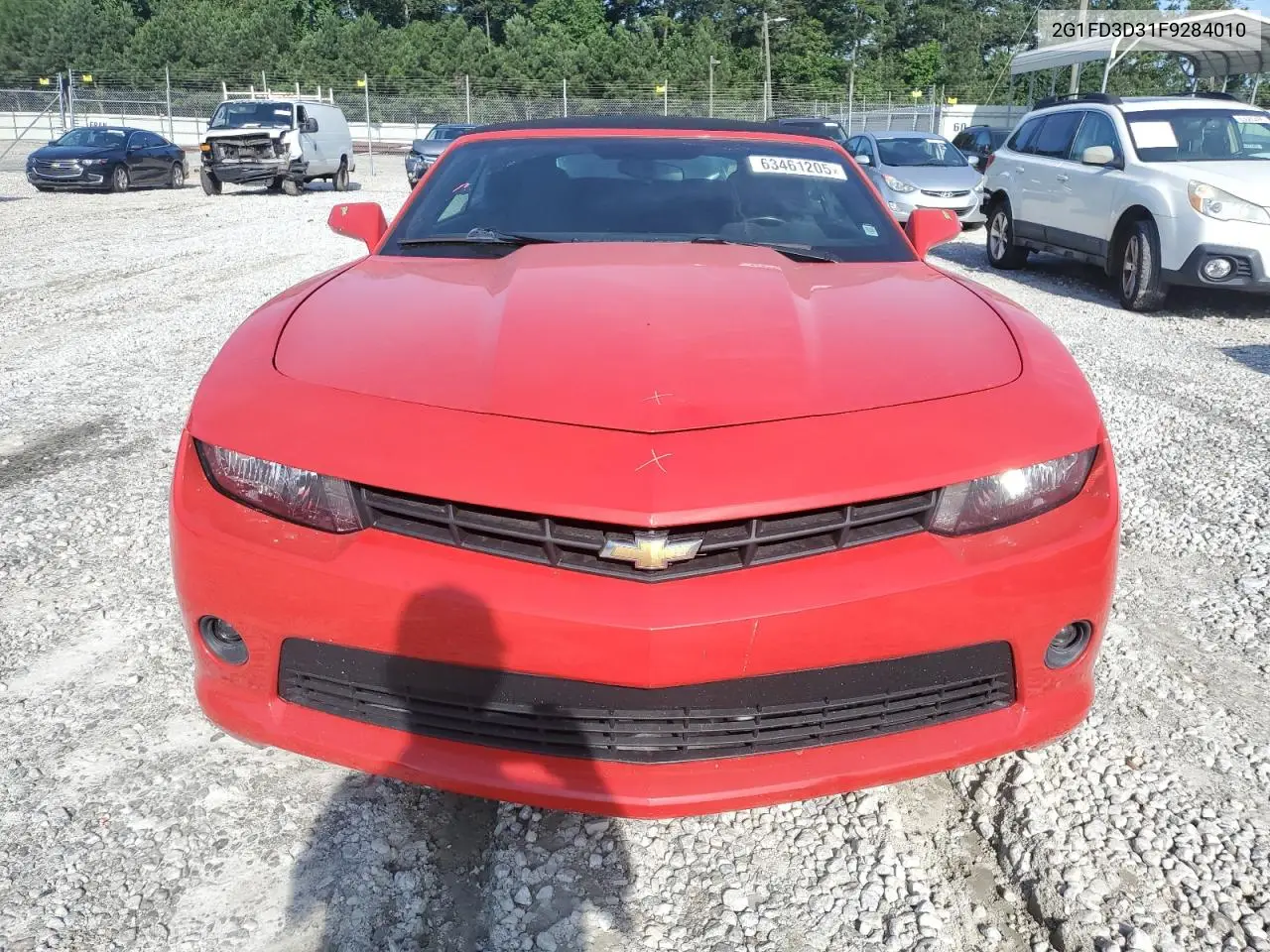2015 Chevrolet Camaro Lt VIN: 2G1FD3D31F9284010 Lot: 63461205