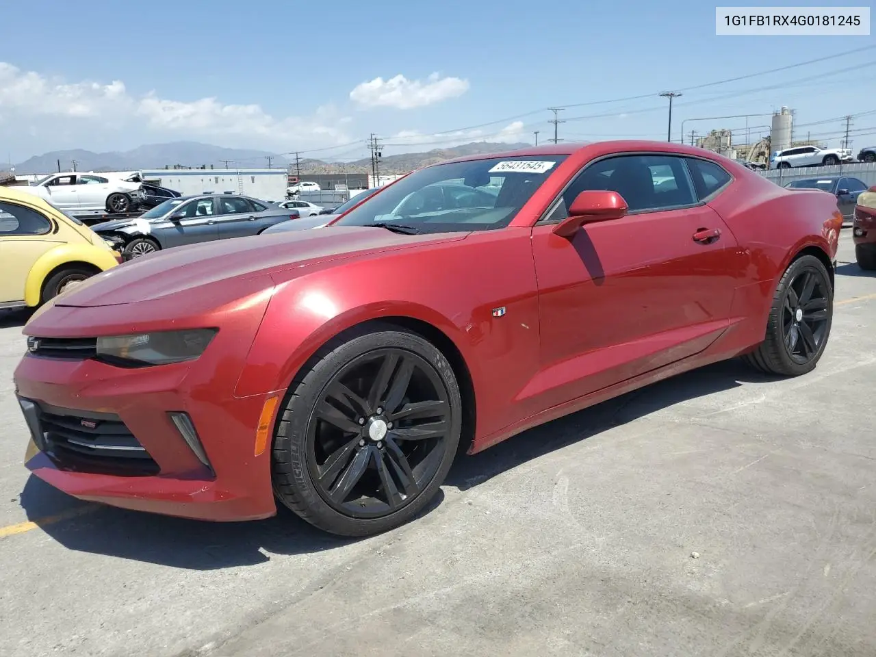 2016 Chevrolet Camaro Lt VIN: 1G1FB1RX4G0181245 Lot: 56431545