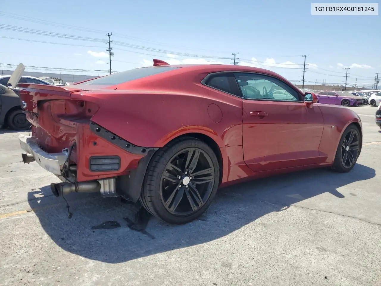 2016 Chevrolet Camaro Lt VIN: 1G1FB1RX4G0181245 Lot: 56431545
