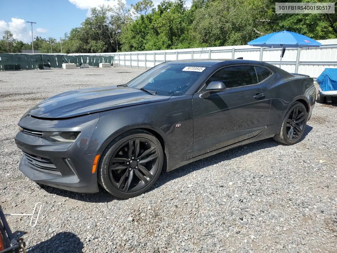 2016 Chevrolet Camaro Lt VIN: 1G1FB1RS4G0150517 Lot: 56700645