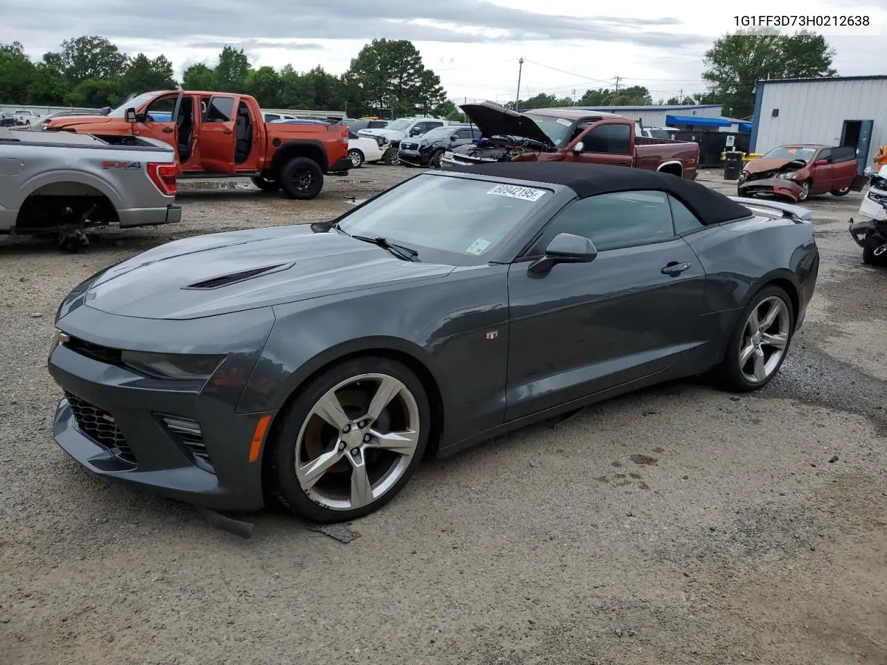 2017 Chevrolet Camaro Ss VIN: 1G1FF3D73H0212638 Lot: 60942195