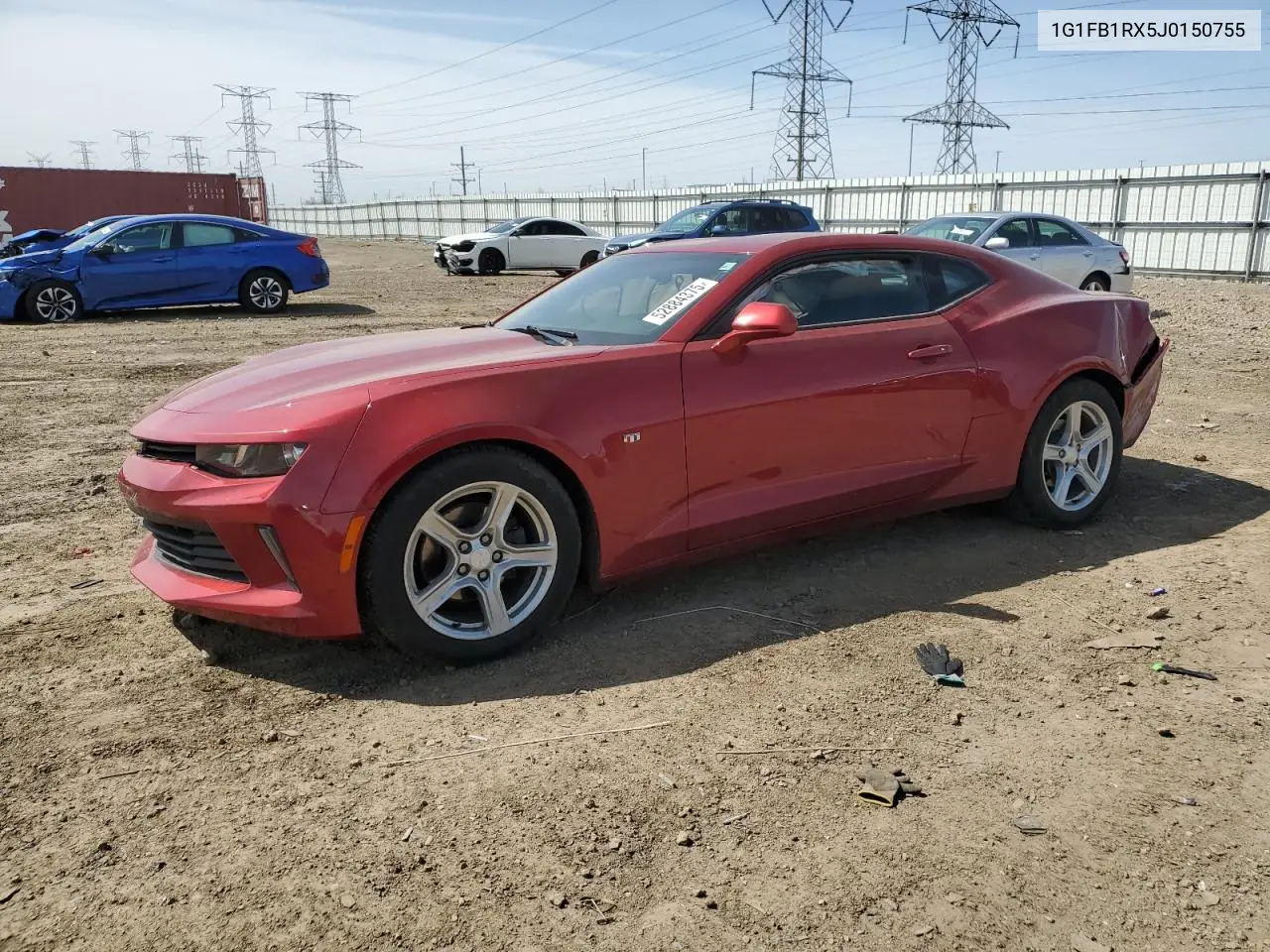 2018 Chevrolet Camaro Lt VIN: 1G1FB1RX5J0150755 Lot: 52884375