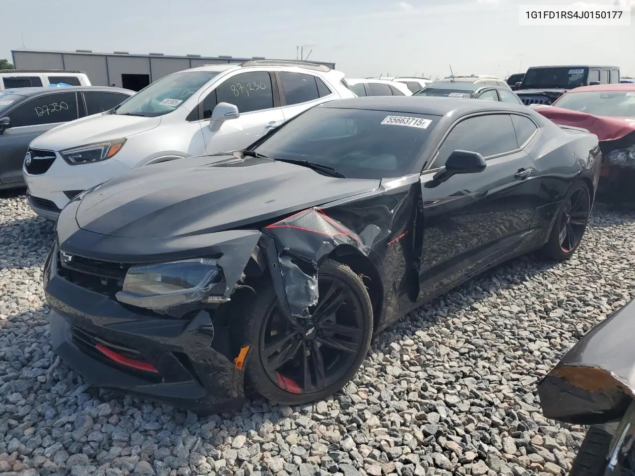 2018 Chevrolet Camaro Lt VIN: 1G1FD1RS4J0150177 Lot: 55663715